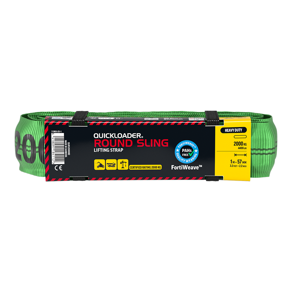 QUICKLOADER Round Sling QLRS2000HD Liftinf Strap 1m